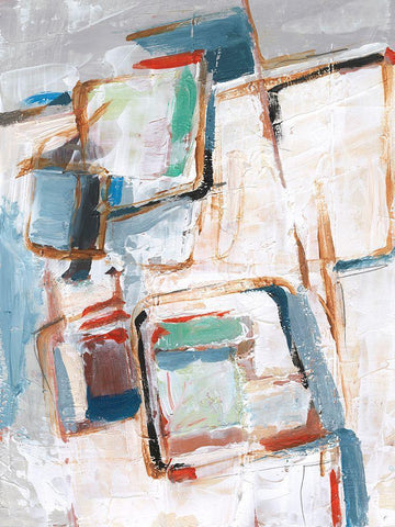 Rear View Mirror II White Modern Wood Framed Art Print with Double Matting by Harper, Ethan