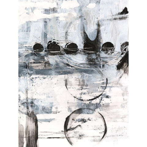 Glitch I Black Modern Wood Framed Art Print with Double Matting by Harper, Ethan