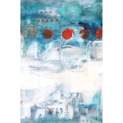 Connect the Pieces I White Modern Wood Framed Art Print by Harper, Ethan