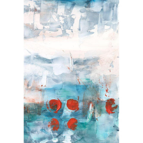 Connect the Pieces II White Modern Wood Framed Art Print by Harper, Ethan