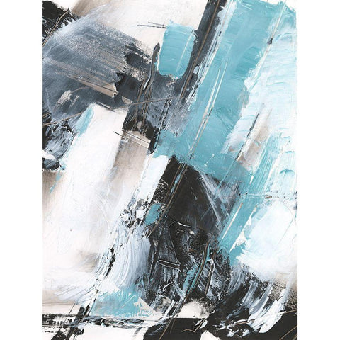 Glacial Shift I Black Modern Wood Framed Art Print with Double Matting by Harper, Ethan