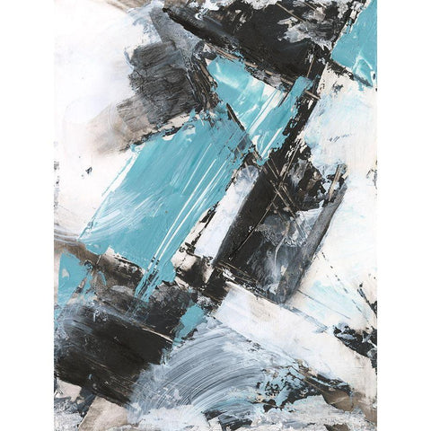 Glacial Shift II Black Modern Wood Framed Art Print with Double Matting by Harper, Ethan