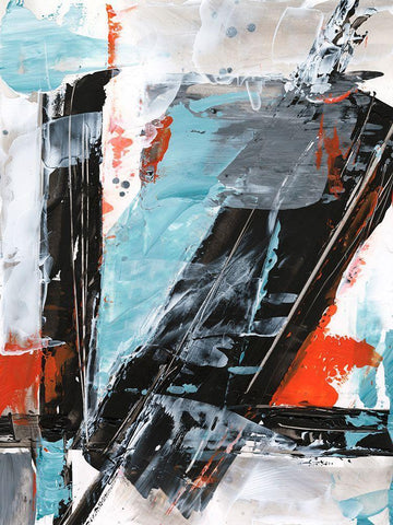 Missed Connection I White Modern Wood Framed Art Print with Double Matting by Harper, Ethan