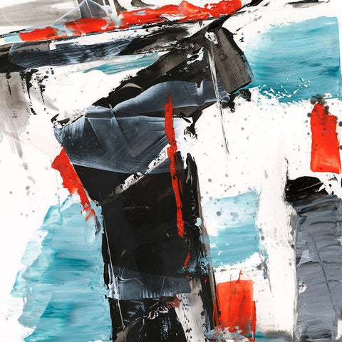 Missed Connection III Black Modern Wood Framed Art Print by Harper, Ethan