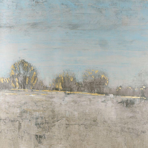 Pale Blue Sky II White Modern Wood Framed Art Print by OToole, Tim