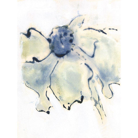 Blooms Taking Flight II Gold Ornate Wood Framed Art Print with Double Matting by Combs, Joyce