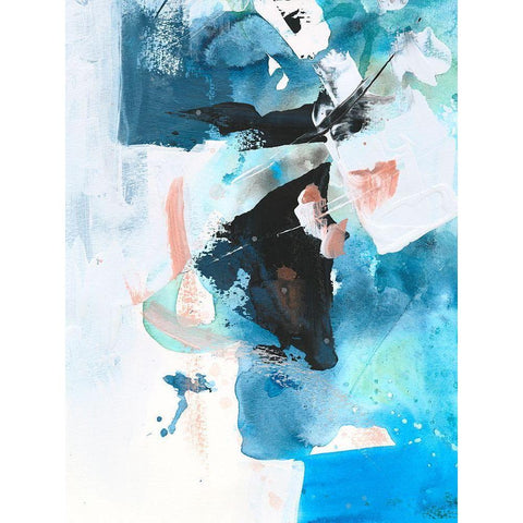 Evolving I White Modern Wood Framed Art Print by Combs, Joyce