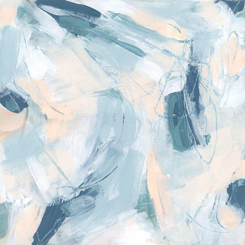 Candy Swirl I Black Modern Wood Framed Art Print by Vess, June Erica