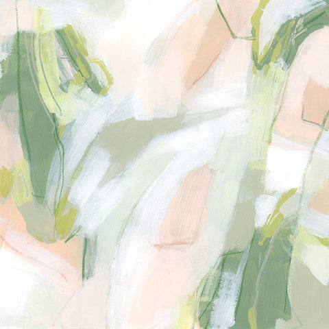 Spring Sweep I Black Ornate Wood Framed Art Print with Double Matting by Vess, June Erica