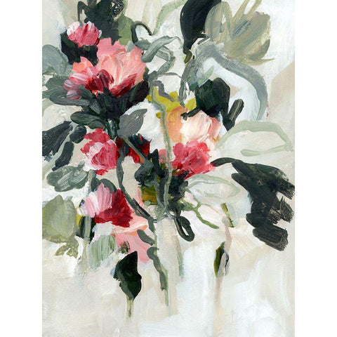 Entangled Blossom II White Modern Wood Framed Art Print by Warren, Annie