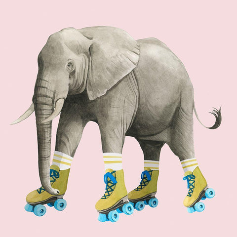 High Rollers III White Modern Wood Framed Art Print with Double Matting by Popp, Grace