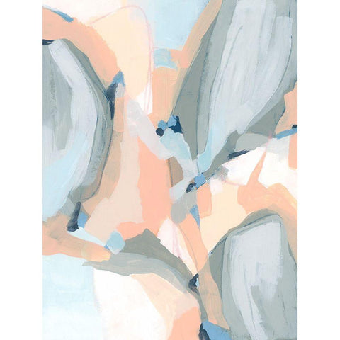 Pastel Cavern I Black Modern Wood Framed Art Print by Vess, June Erica