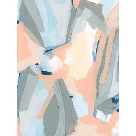 Pastel Cavern II Black Modern Wood Framed Art Print with Double Matting by Vess, June Erica