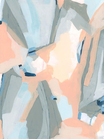 Pastel Cavern II Black Ornate Wood Framed Art Print with Double Matting by Vess, June Erica