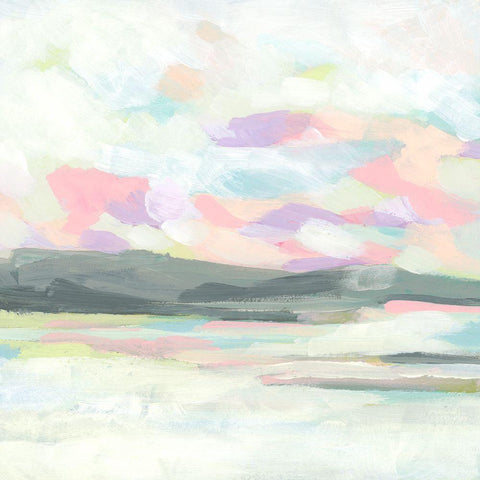 Candied Coast I Black Ornate Wood Framed Art Print with Double Matting by Vess, June Erica