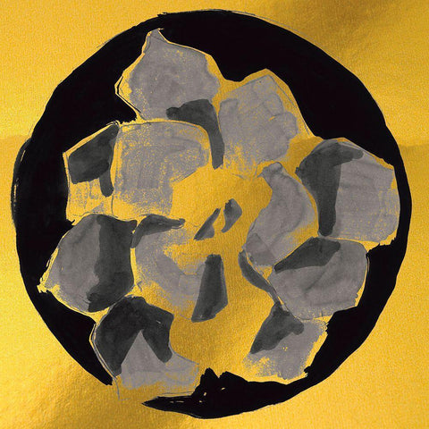 Gold Cactus III White Modern Wood Framed Art Print by Cartissi