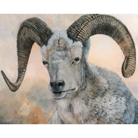 The Horns Have It II Black Modern Wood Framed Art Print by Winkler, Kathy