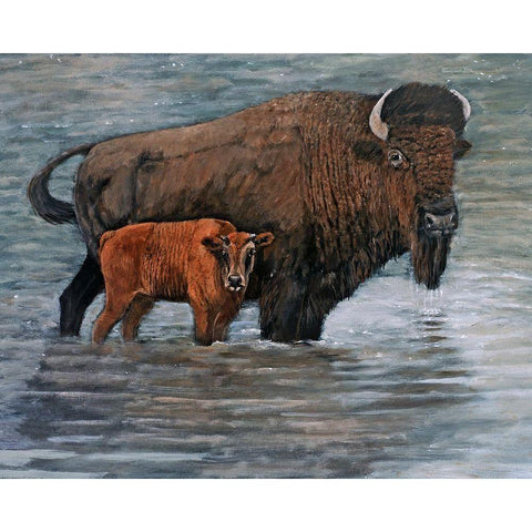 Family Affair I Black Modern Wood Framed Art Print by Winkler, Kathy