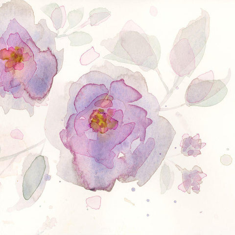 The Favorite Flowers III White Modern Wood Framed Art Print by Quin, Marabeth