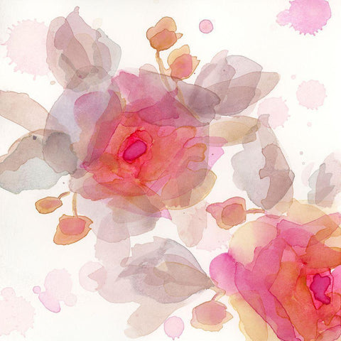 The Favorite Flowers V Black Modern Wood Framed Art Print with Double Matting by Quin, Marabeth