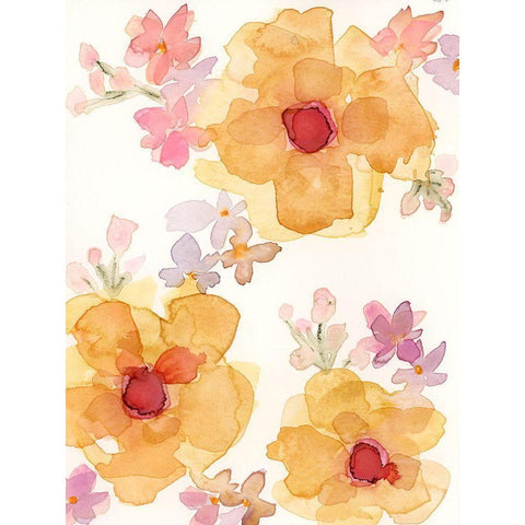 Small Glories II White Modern Wood Framed Art Print by Quin, Marabeth