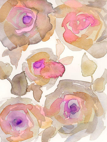 Small Glories III White Modern Wood Framed Art Print with Double Matting by Quin, Marabeth