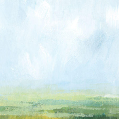 Lush Horizon II White Modern Wood Framed Art Print by Popp, Grace