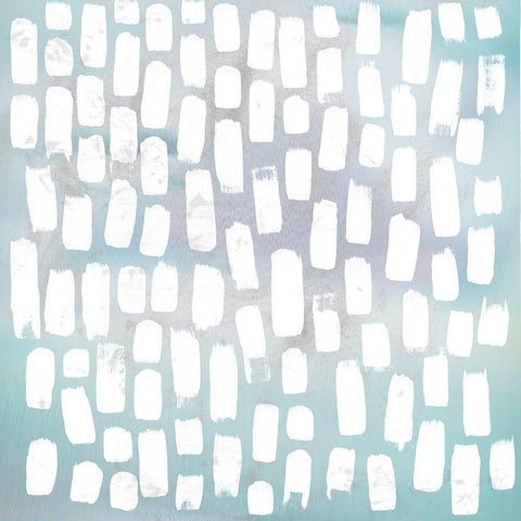 Custom Cobblestone I White Modern Wood Framed Art Print by Vess, June Erica