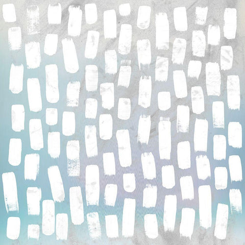 Custom Cobblestone II White Modern Wood Framed Art Print by Vess, June Erica