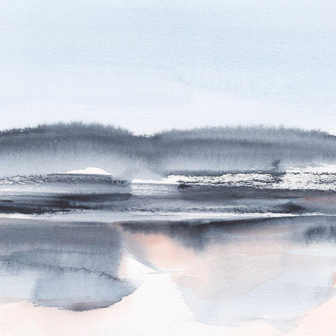 Blush Reflections I Gold Ornate Wood Framed Art Print with Double Matting by Harper, Ethan