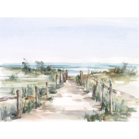 Ocean Access II Gold Ornate Wood Framed Art Print with Double Matting by Harper, Ethan