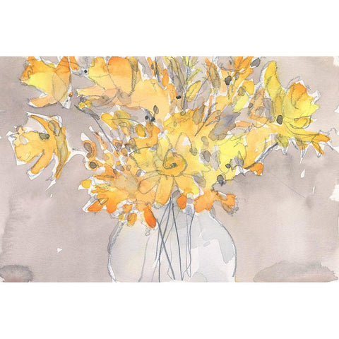 Day Dream Bouquet I Black Modern Wood Framed Art Print by Dixon, Samuel