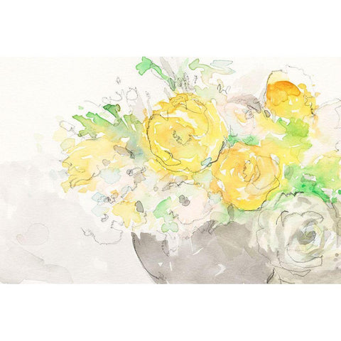 Summer Grace I Black Modern Wood Framed Art Print by Dixon, Samuel