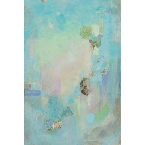 Pastel Whimsy II White Modern Wood Framed Art Print by Iafrate, Sandra
