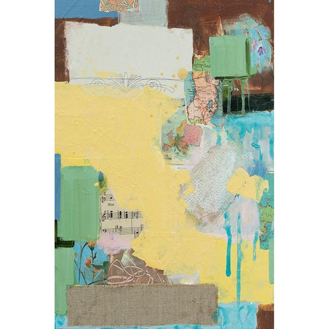 Collected Things III Black Modern Wood Framed Art Print by Iafrate, Sandra