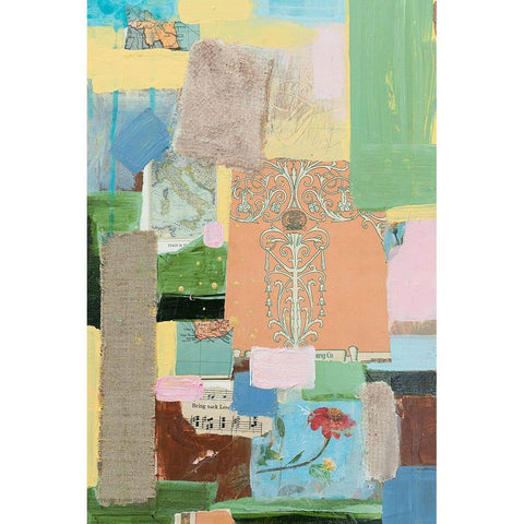 Collected Things IV Black Modern Wood Framed Art Print by Iafrate, Sandra