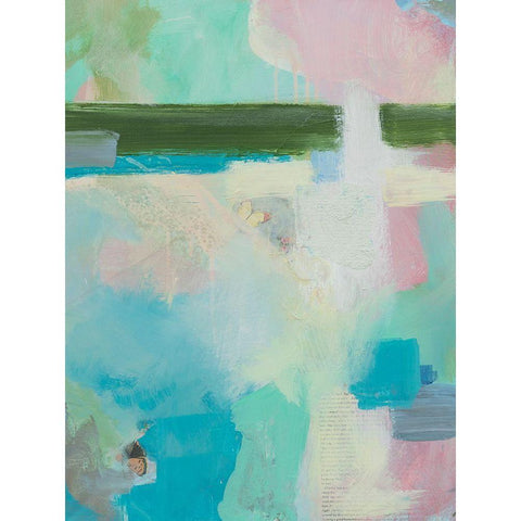 Landscape Dreams II Black Modern Wood Framed Art Print by Iafrate, Sandra