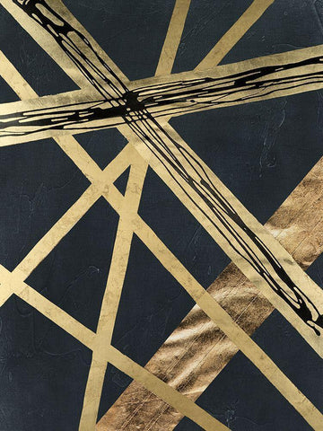 Scaffolds I in Gold Black Ornate Wood Framed Art Print with Double Matting by Lam, Vanna