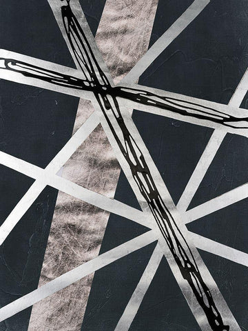 Scaffolds I in Silver Black Ornate Wood Framed Art Print with Double Matting by Lam, Vanna