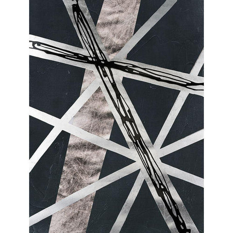 Scaffolds I in Silver Gold Ornate Wood Framed Art Print with Double Matting by Lam, Vanna