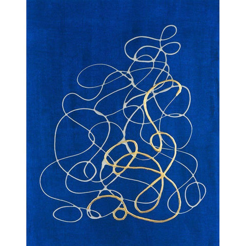 Adagio II Gold Ornate Wood Framed Art Print with Double Matting by Lam, Vanna