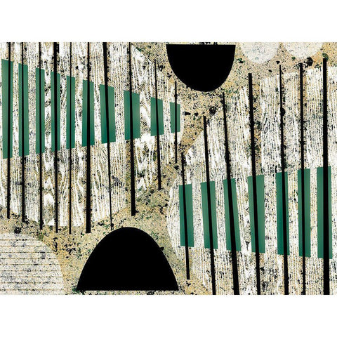 Texture Play II Gold Ornate Wood Framed Art Print with Double Matting by Galapon, Nikki