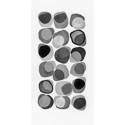 Aureole I Black Modern Wood Framed Art Print with Double Matting by Galapon, Nikki