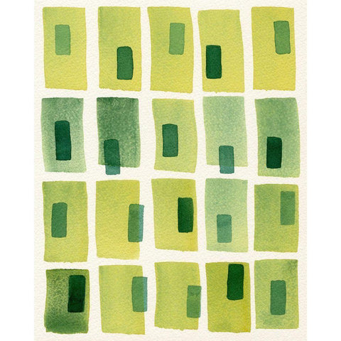 Olive Stack II Black Modern Wood Framed Art Print by Galapon, Nikki