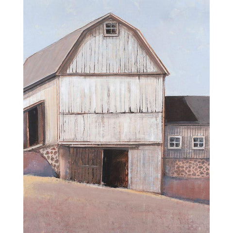 Barn Textures I Gold Ornate Wood Framed Art Print with Double Matting by OToole, Tim