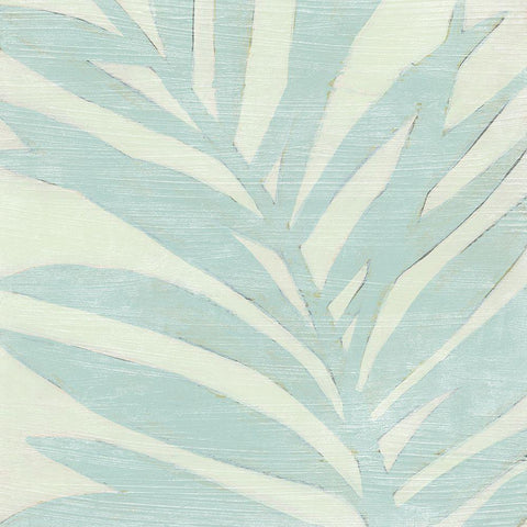 Spa Palms I White Modern Wood Framed Art Print by Vess, June Erica
