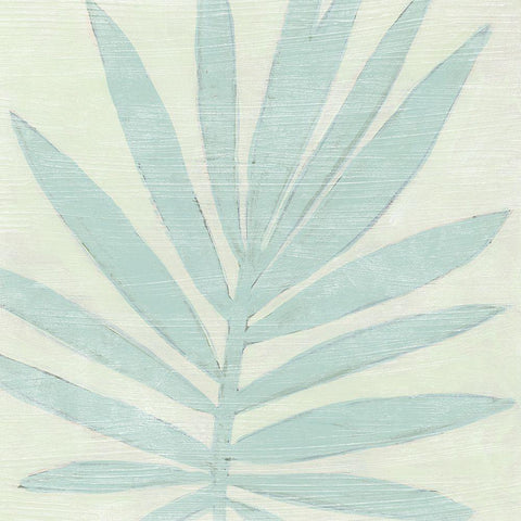 Spa Palms V White Modern Wood Framed Art Print with Double Matting by Vess, June Erica