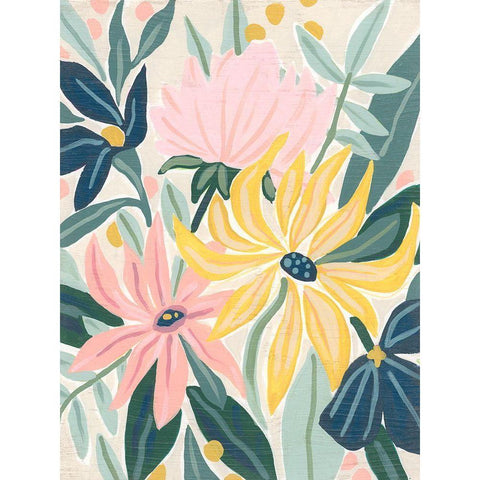 Tropical Sunshine I Gold Ornate Wood Framed Art Print with Double Matting by Vess, June Erica