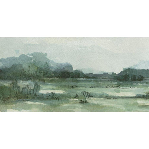 Marshy Landscape I Black Modern Wood Framed Art Print by Caroline, Emma