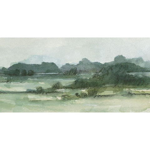 Marshy Landscape II Black Modern Wood Framed Art Print by Caroline, Emma
